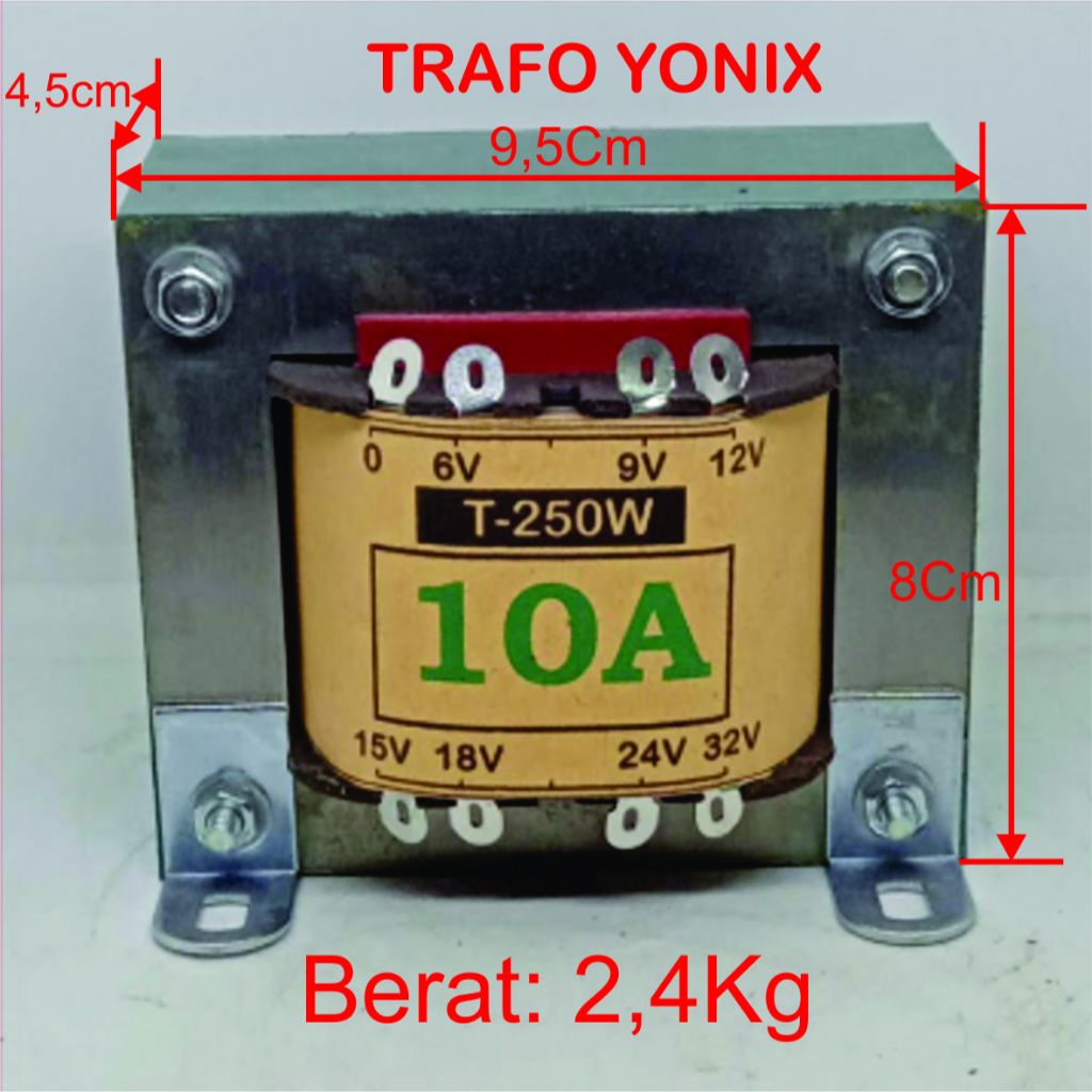 Trafo (Non CT) 10A 250W YONIX