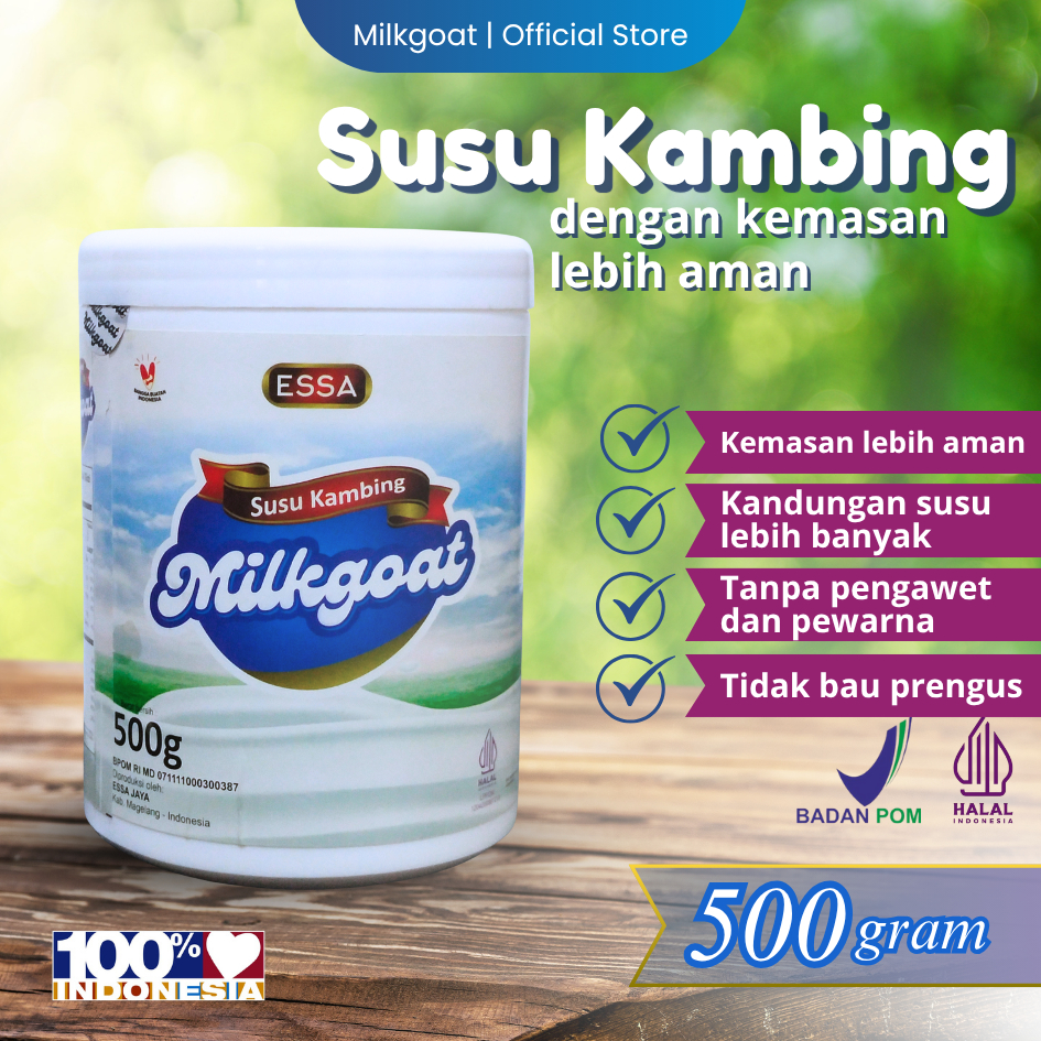 

Milkgoat Susu Kambing Etawa Original 500g – Baik untuk Kolesterol & Tulang