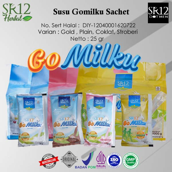 

Susu Bubuk Kambing Etawa Sachet SR12 Premium Original Praktis cocok untuk Anak Bumil Promil Lansia