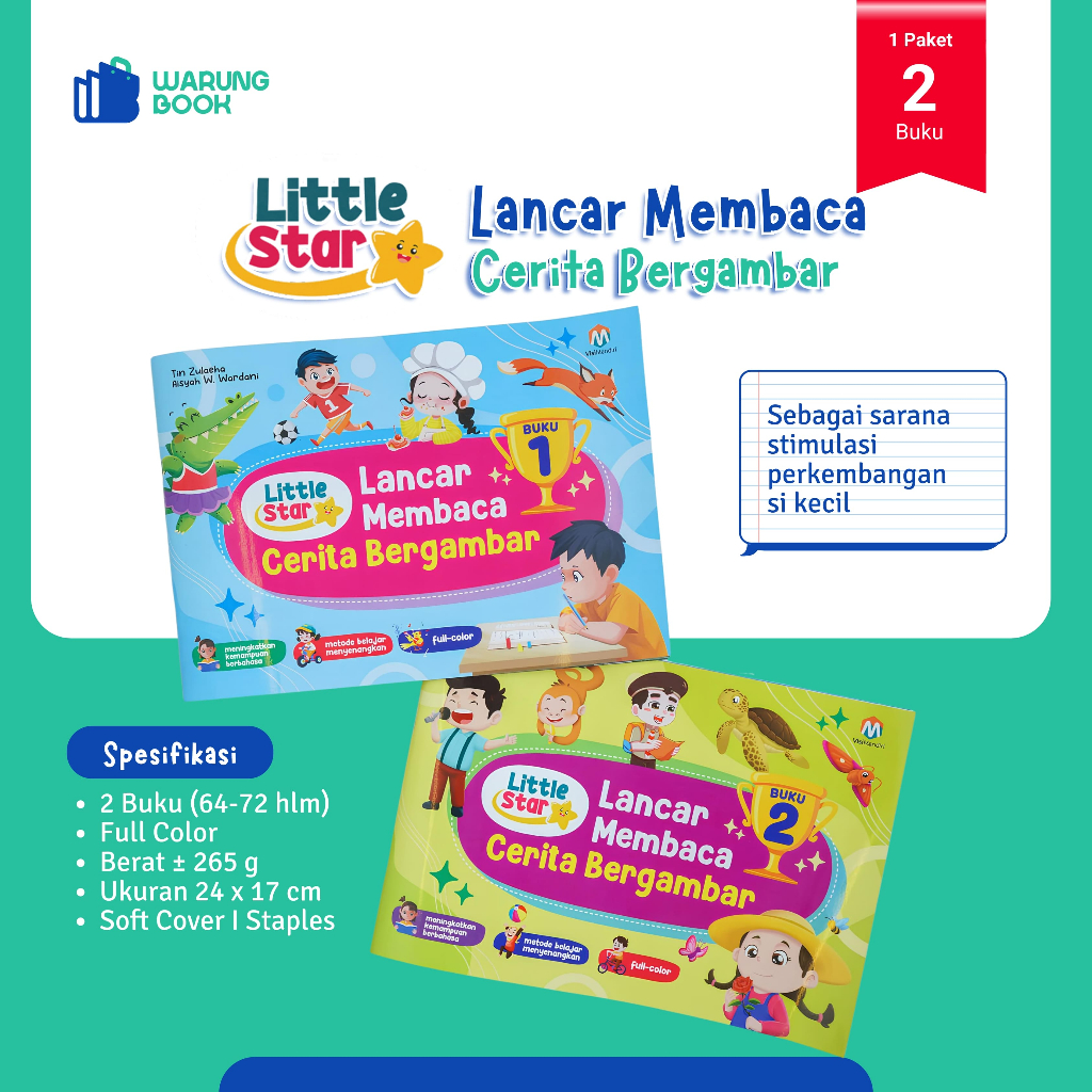 buku belajar membaca cerita bergambar anak lancar baca tanpa mengeja tk sd Ziyadbooks Official