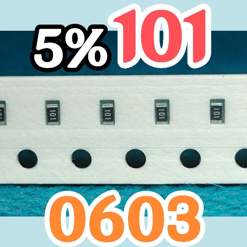 10pcs Chip resistor smd 101 100R 5% size 1608 0603 100ohm 100 ohm