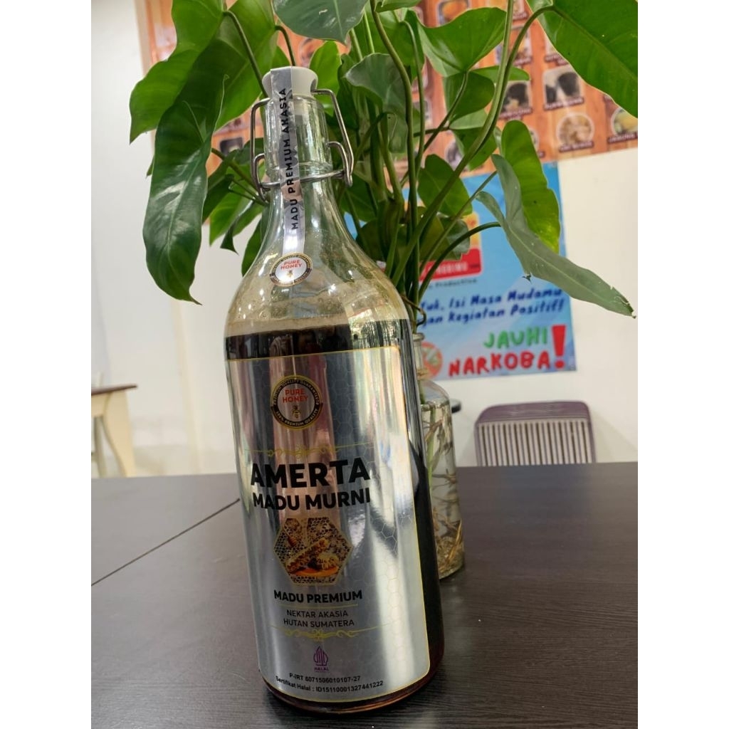

Amerta Madu Murni Mellifera Madu Asli Nektar Bunga Pohon Akasia ( 1200gr)