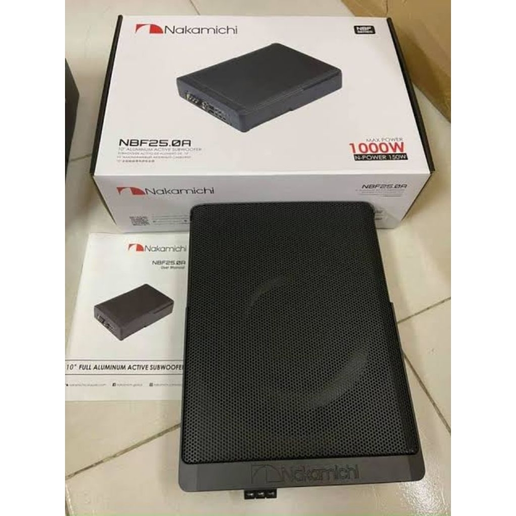 Subwoofer Kolong Aktif Nakamichi NBF25.0A / Subwoofer Mobil 10 Inch