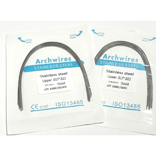 600pcs-Kawat ortodontik gigi berkualitas tinggi Kawat persegi baja tahan karat ortodontik grosir