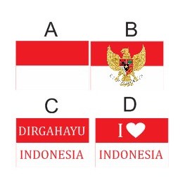 

stiker pipi bendera merah putih