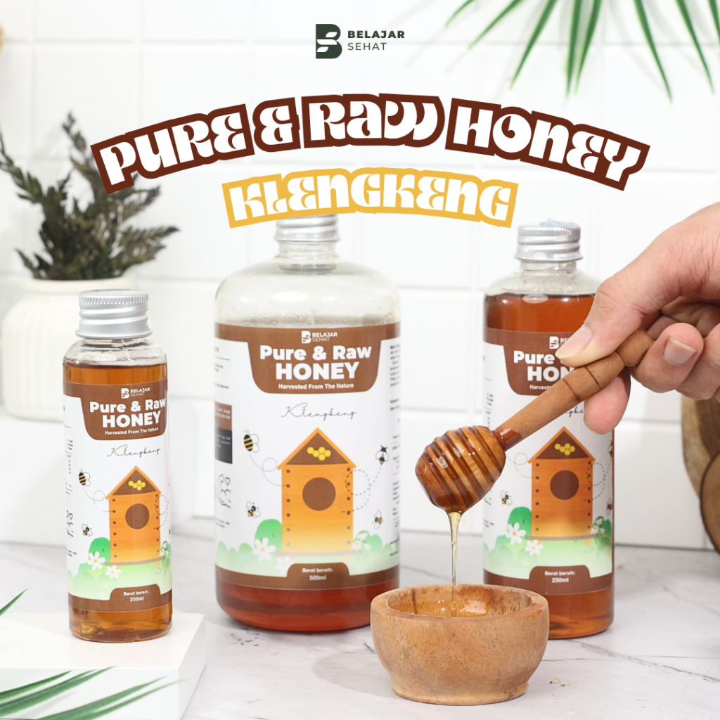 

Belajar Sehat - Madu Klengkeng 330 gr Asli Murni Full Nektar Pure & Raw Honey Tanpa Campuran