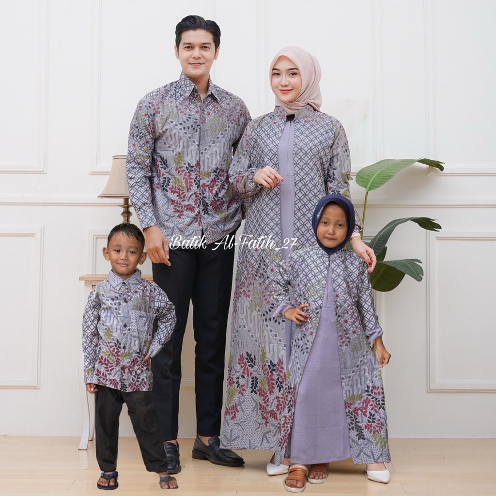 Baju Batik Couple Pasangan Lebaran 2025 Couple Keluarga Batik Couple elegan