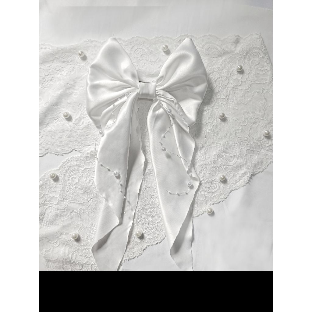 jepit rambut korea pita rambut satin