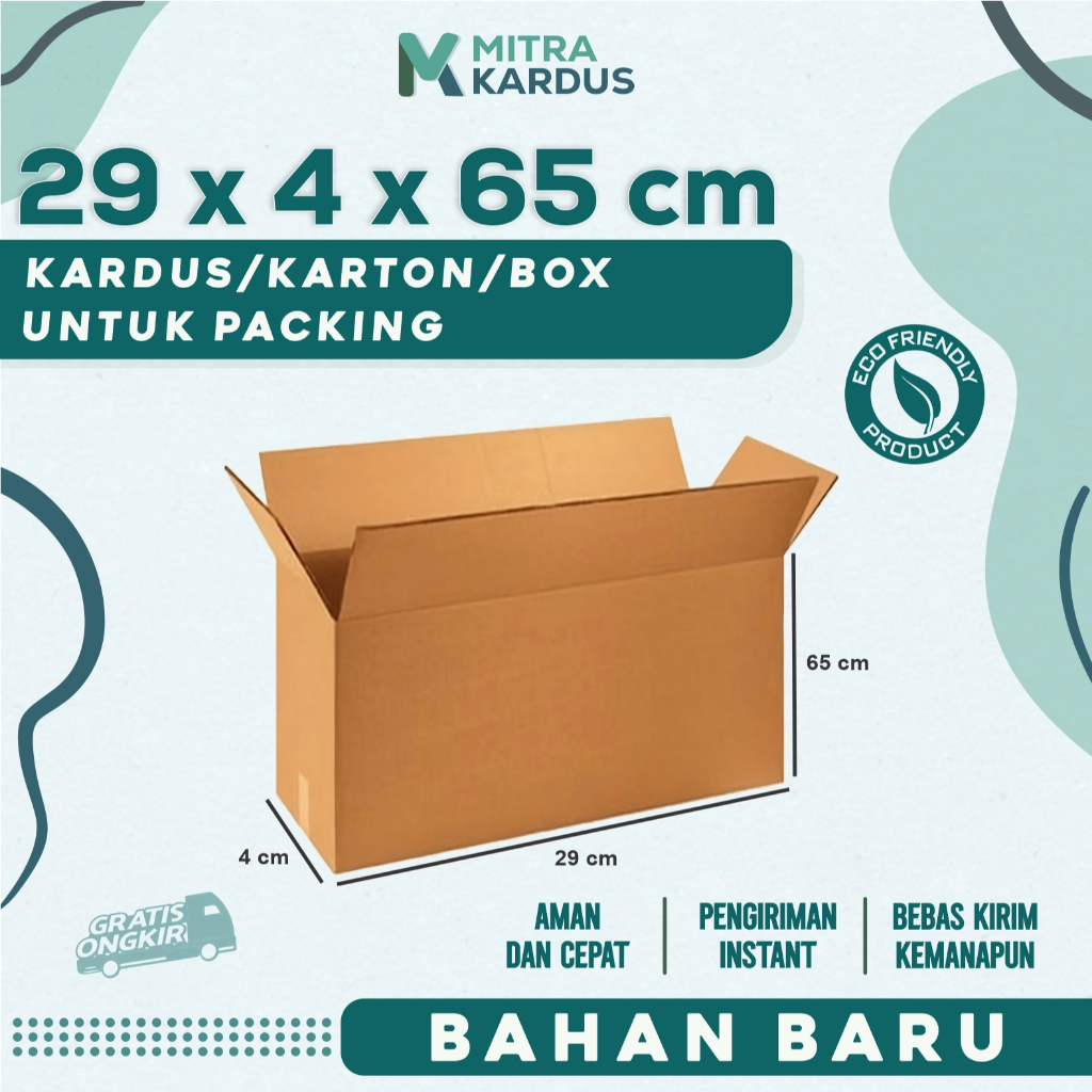 

kardus packing 29x4x65 cm box karton corrugated single wall premium / Box Packing packing online