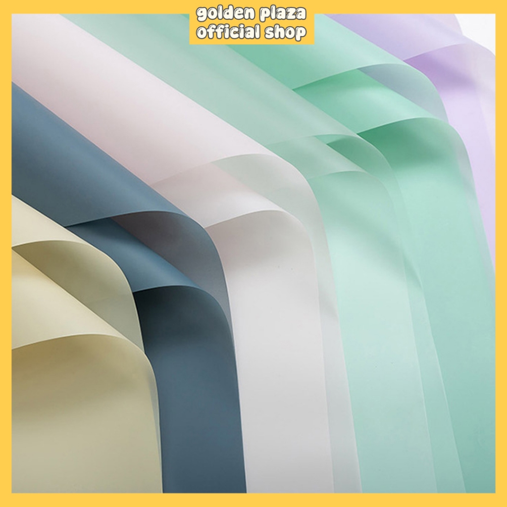 

Flower Wrapping Glossy Color Cellophane Kertas Buket Bunga Glossy Buket Florist KB6198