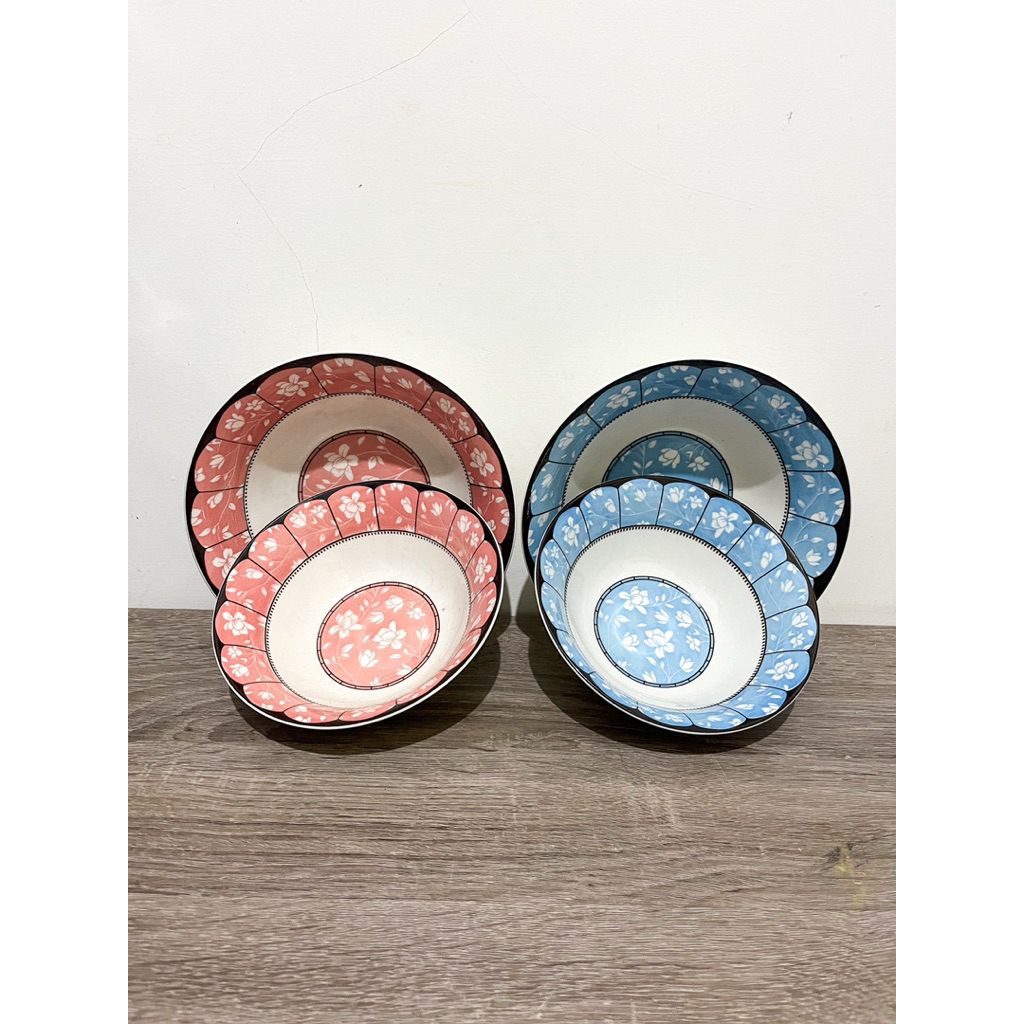 Mangkok Keramik Motif Bunga Sakura