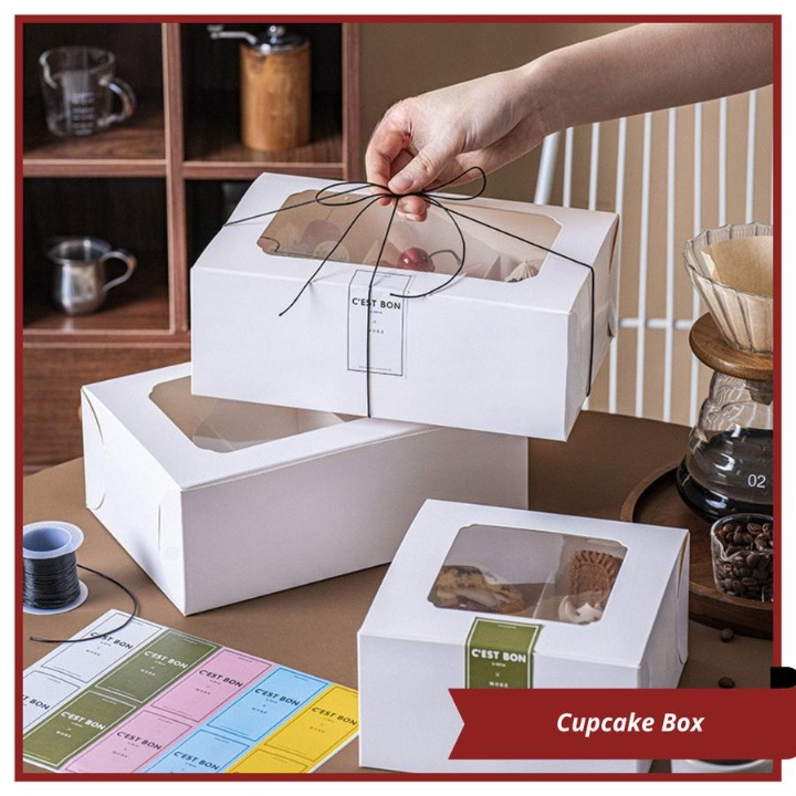 

Box Jinjing Paper Bag Kue Kado Ulang Tahun 1 Pcs Foodgrade Cardboard Kotak Kue White