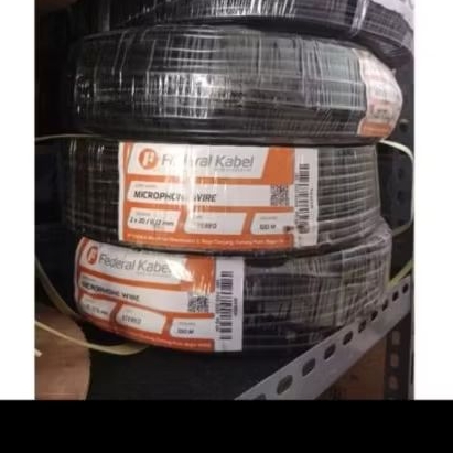 Kabel Mic Stereo Federal Meteran Kabel Microphone Stereo