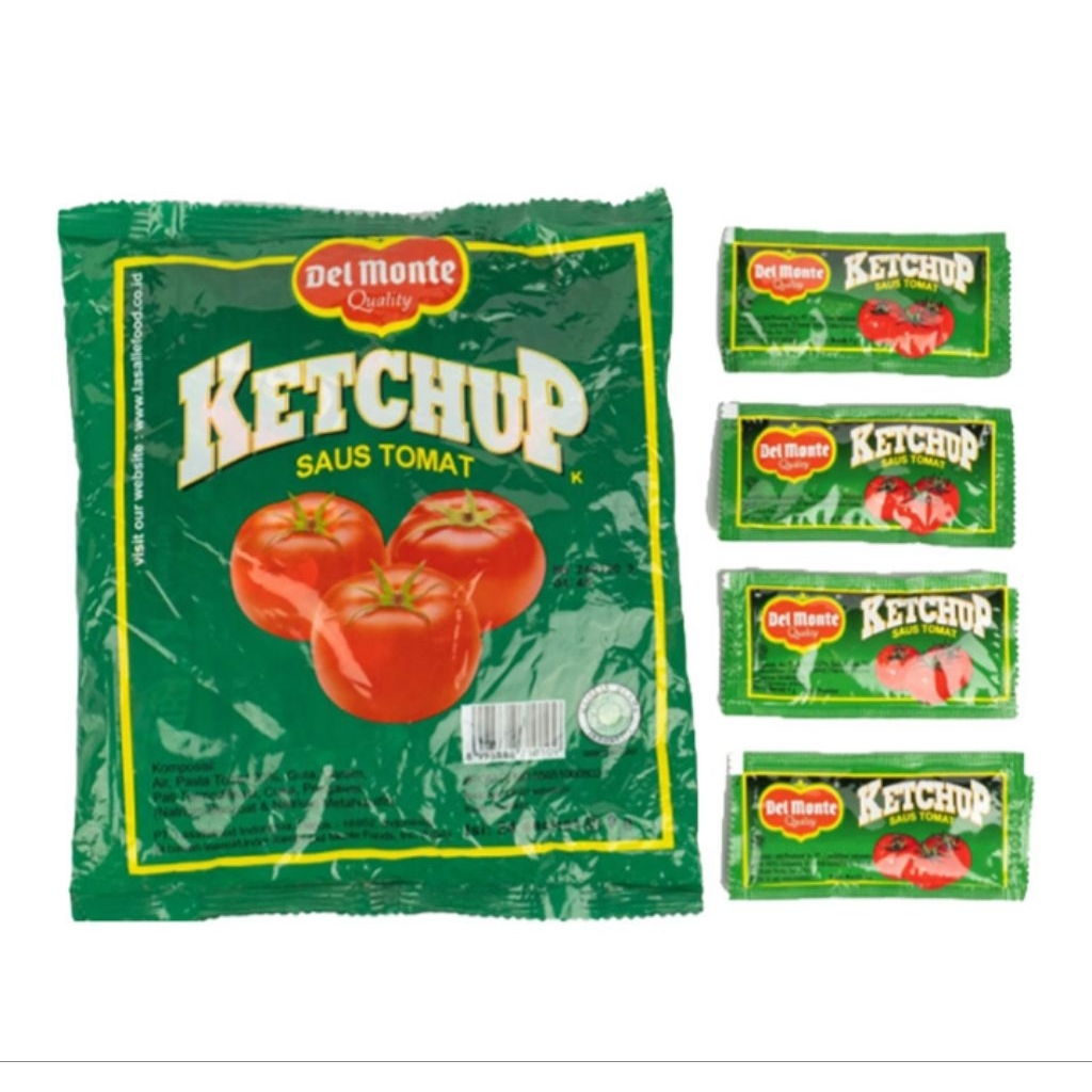 

Del Monte Ketchup Saus Tomat Bag 24 x 8g