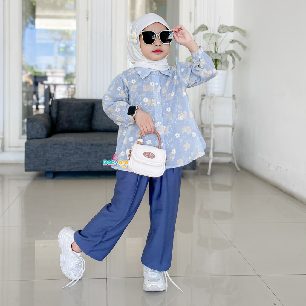 Flora Oneset/pakaian fashion anak perempuan/setelan stelan anak perempuan/cardigan kardigan anak per