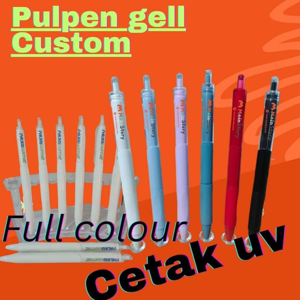 

pulpen gell /pulpen custom/pulpen promosi /pulpen gell custom