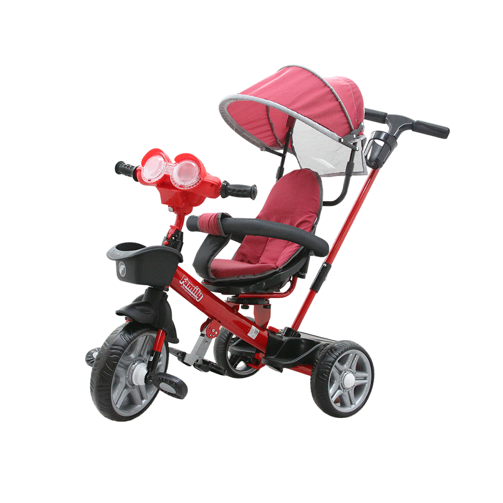 Sepeda Roda Tiga Anak Family F967 Tomi Musik Melody Ban Besar Kanopi Baby Tricycle 1-4 Tahun