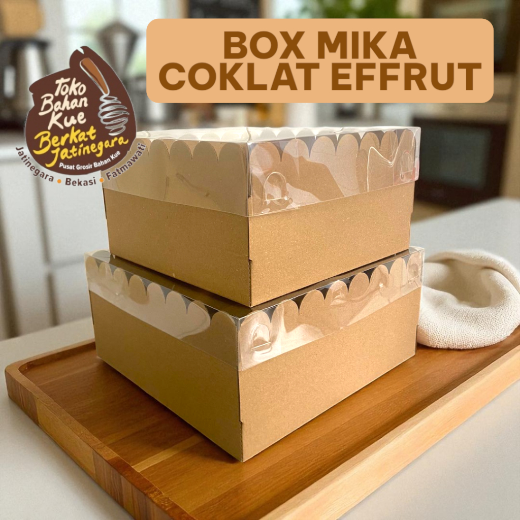 BOX MIKA COKLAT EFFRUT / DUS MIKA COKLAT /PCS