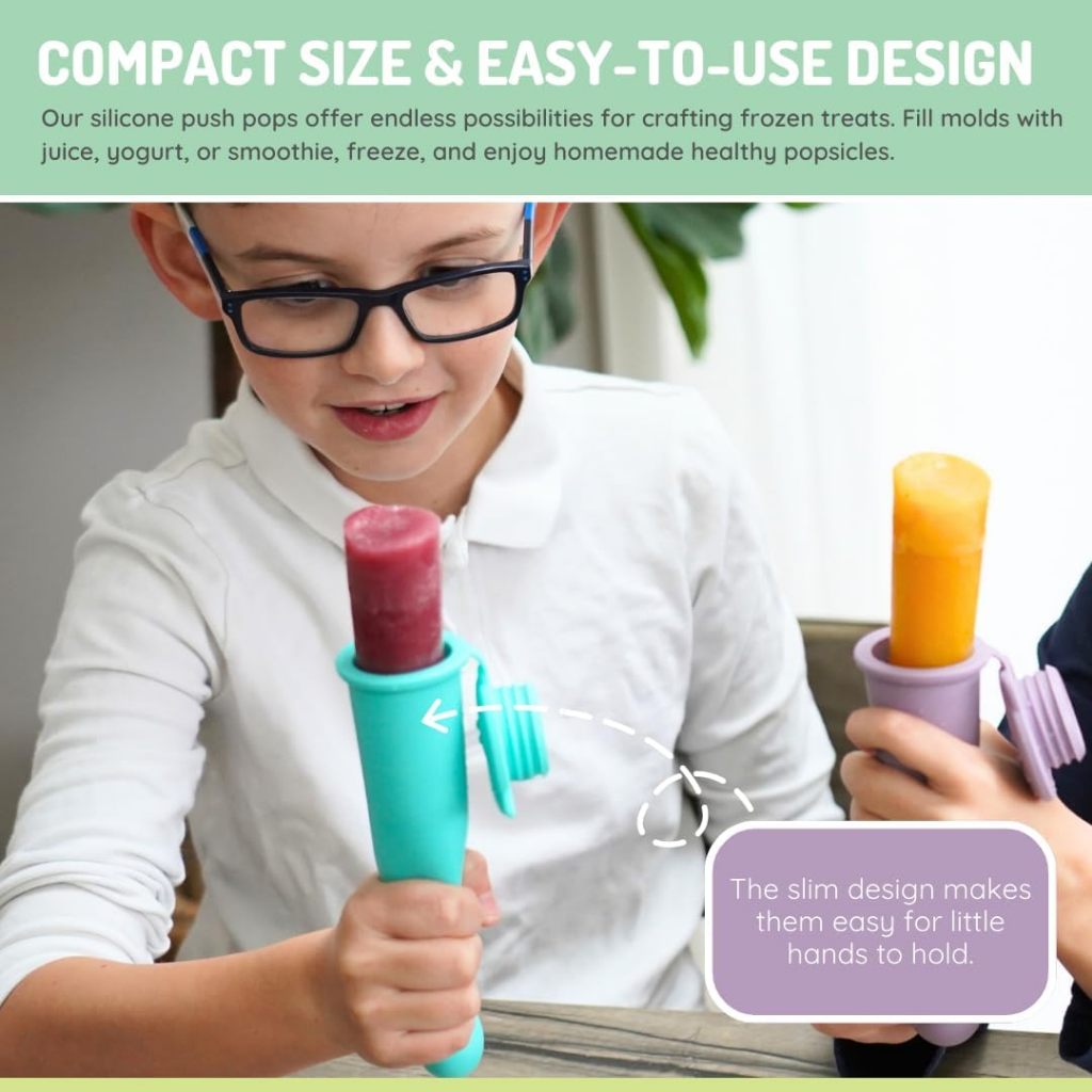 Melii Baby Push Pop - Cetakan Es Krim Karakter - Cetakan Es Krim Bentuk Hewan - Cetakan Es Krim Sili