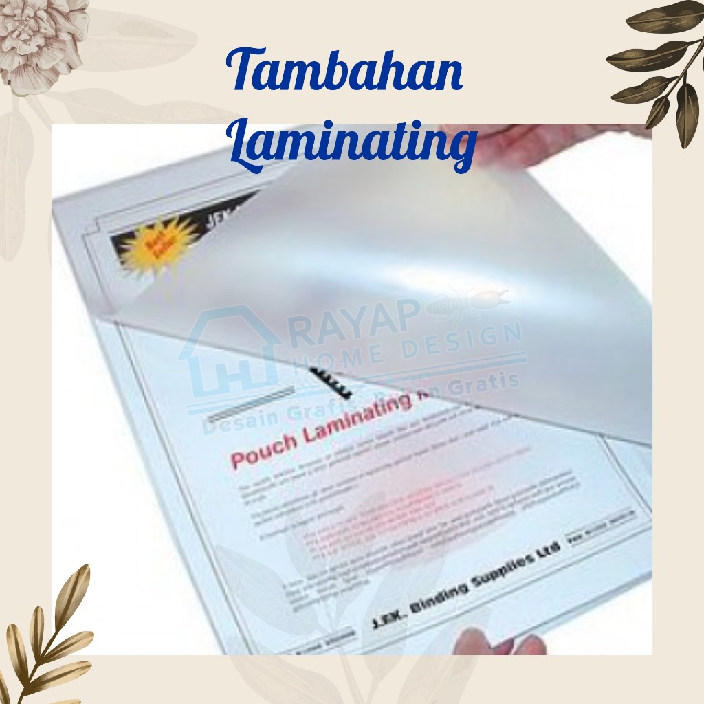 

Jasa Tambahan Laminating Dokumen