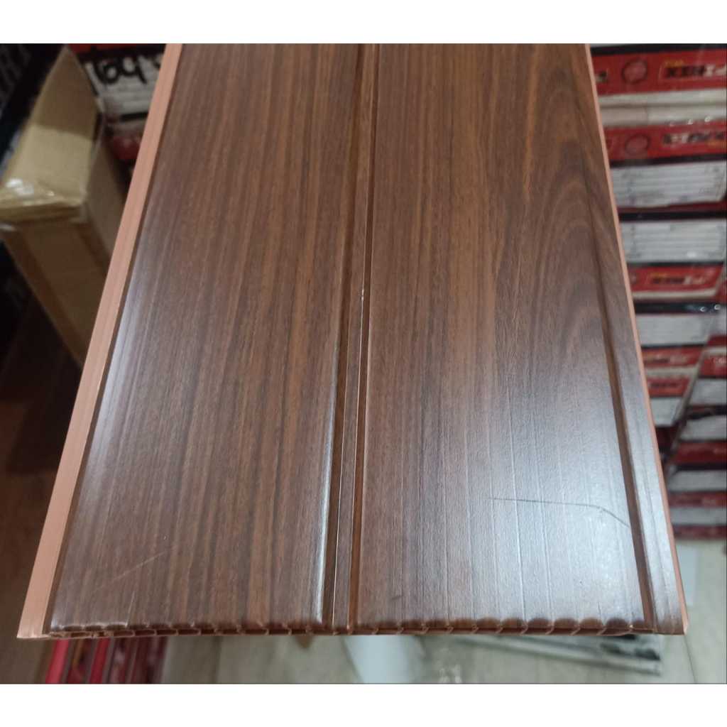 Plafon PVC Panjang 6 meter lebar 20cm UPTON motif kayu doff, PUTIH POLOS GLOSSY
