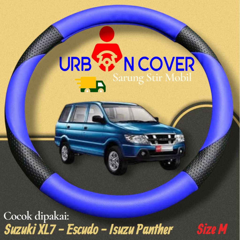 Sarung stir mobil Suzuki xl7, Isuzu Panther, Escudo 2.0 cover/aksesoris pelindung setir mobil minibu