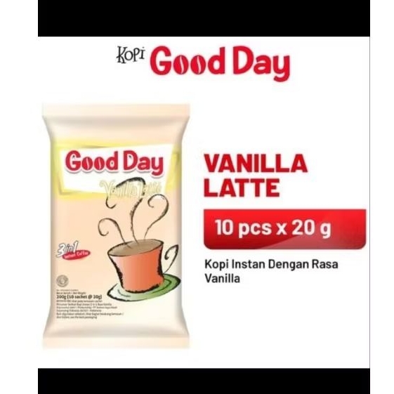 

Kopi Good Day Vanila Latte isi 10 Pcs