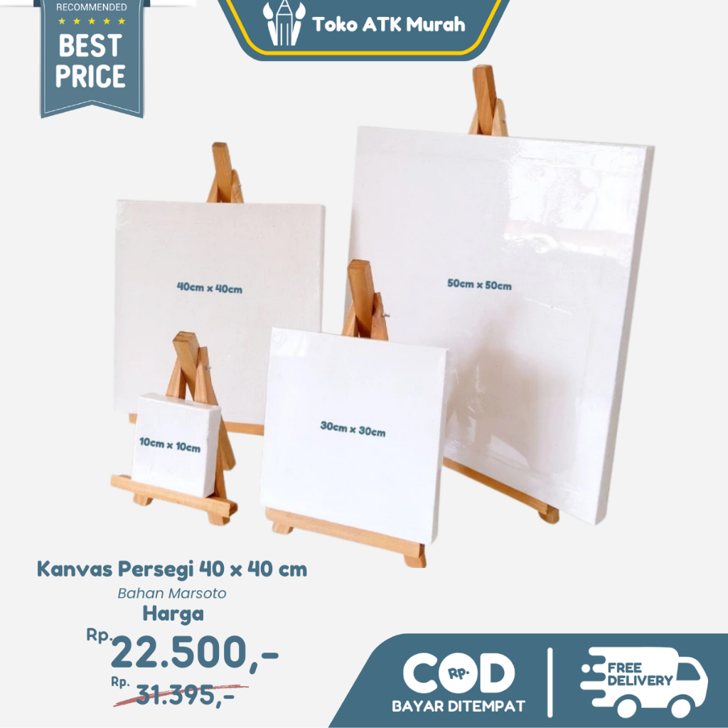 

Kanvas Lukis 40 x 40 cm / Canvas Board Marsoto