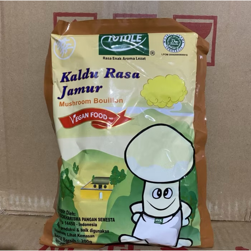 

Totole Kaldu Jamur 200gr 1 dus isi 40 pak