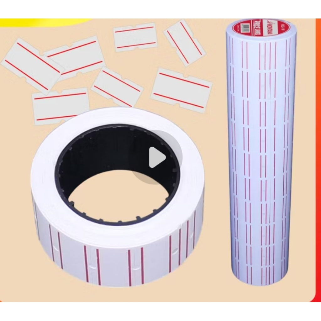 

COMBO Price Label 1 Line Putih / Label Harga 1 Baris Putih 1ROLL / ISI 10 Pcs