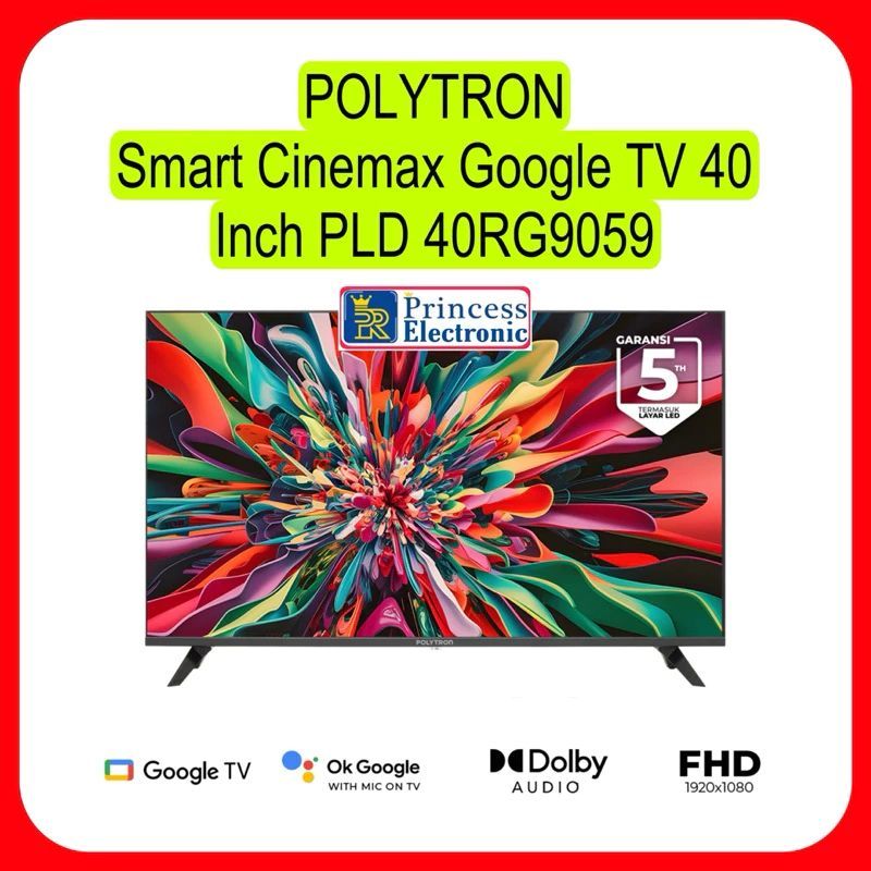 POLYTRON Smart Cinemax Google TV 40 Inch PLD 40RG9059