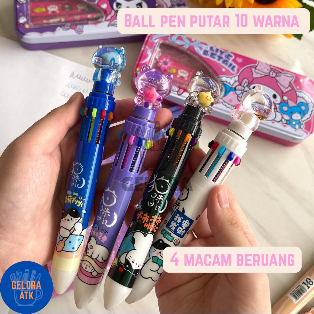 

Ball Pen Putar Karakter Bear 10 Warna – 0.5MM (1 PCS)