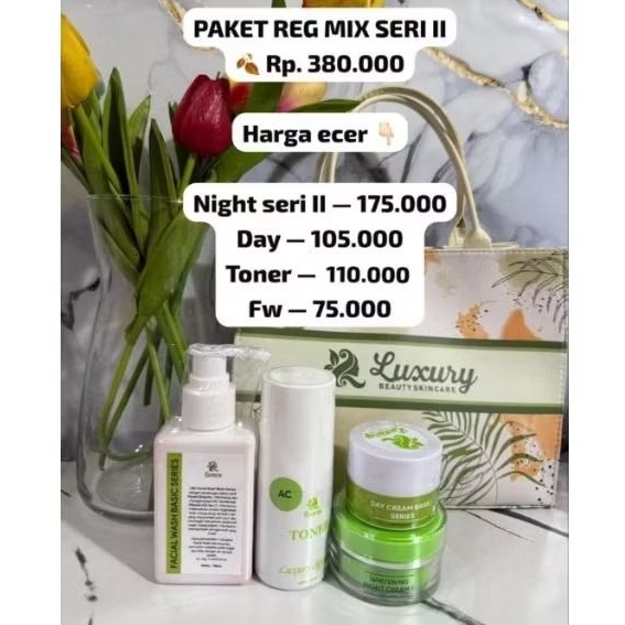 PAKET REGULER MIX MALAM SERI II LUXURY BEAUTY SKINCARE