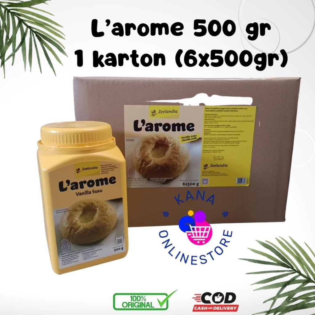 

LAROME VANILLA SUSU 500 gr - 1KARTON (6X500GR)
