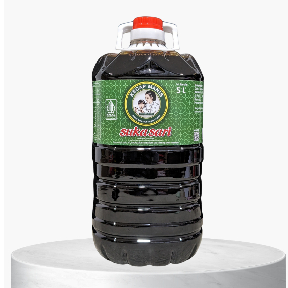 

Sukasari Kecap Galon 5 liter – Varian Manis & Manis Sedang