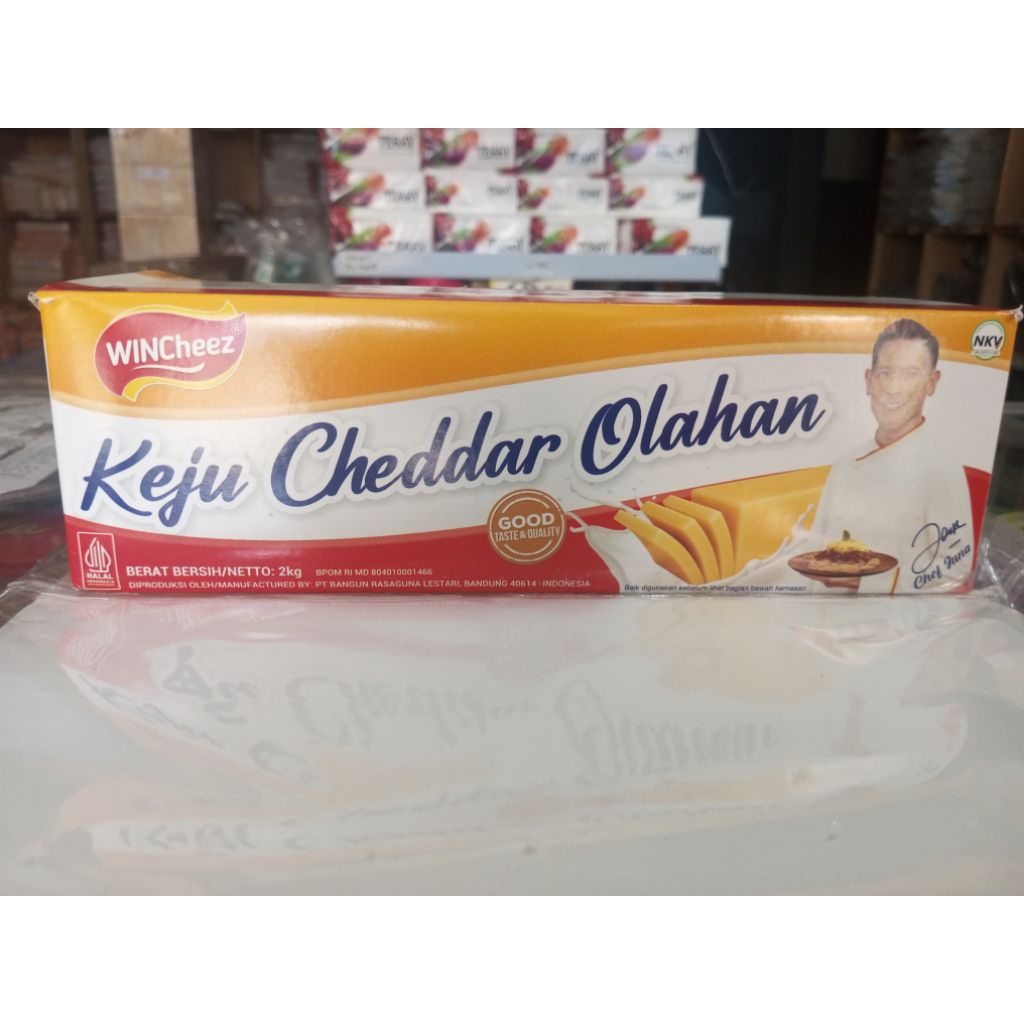 

Bakaranandia - Wincheez Keju Cheddar Blok 2Kg - Keju Parut Potong Shopee