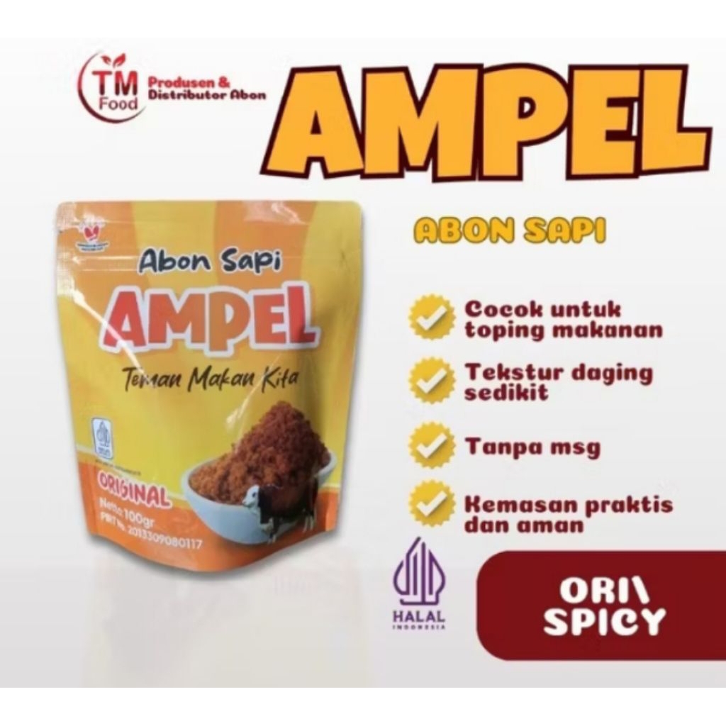 

ABON AYAM SAPI CAP AMPEL 100 GR
