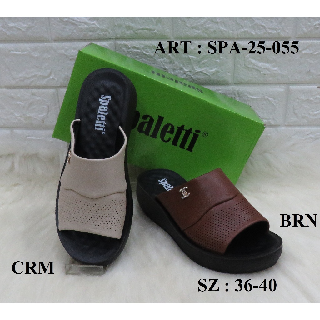 SANDAL WEDGES WANITA MEREK SPALETTI ART SPA-25-055 PRICE RP 341.900 BRAND ORIGINAL