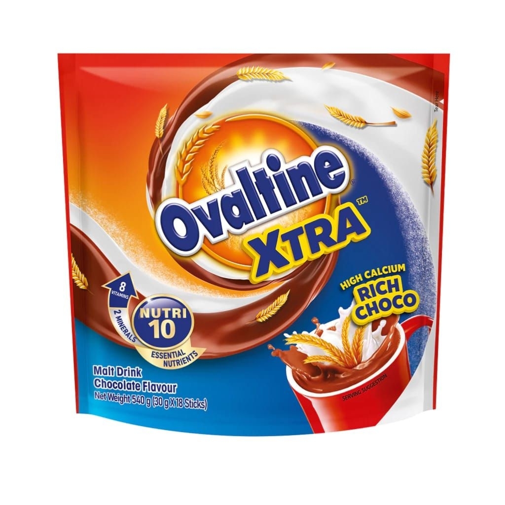 

OVALTINE Xtra Bubuk Coklat Malt Thailand (30g x 18 sachet)