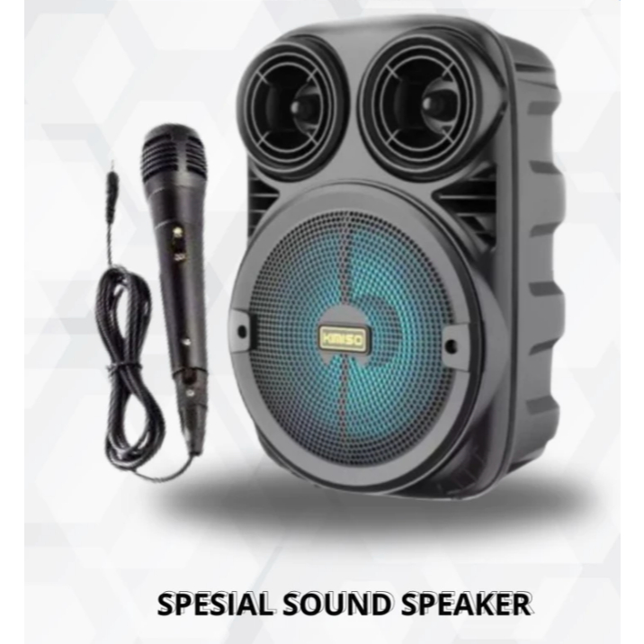 SPEAKER BLUETOOTH PORTABLE KMA-338 FREE MIC KAROKE / SPEAKER KAROKE / SPEAKER KIMISO