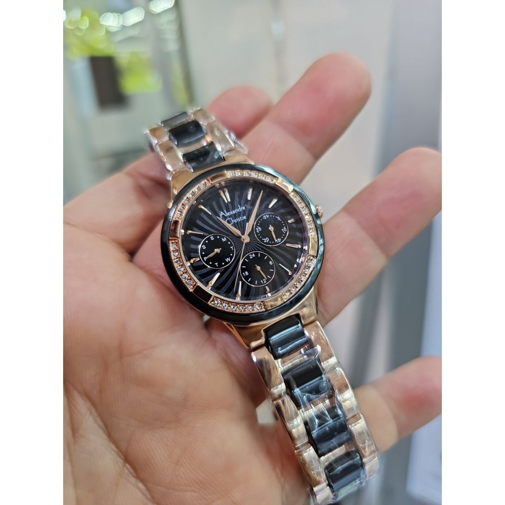 jam tangan wanita keramik ALEXANDRE CHRISTIE 2299 BFBRGBA
