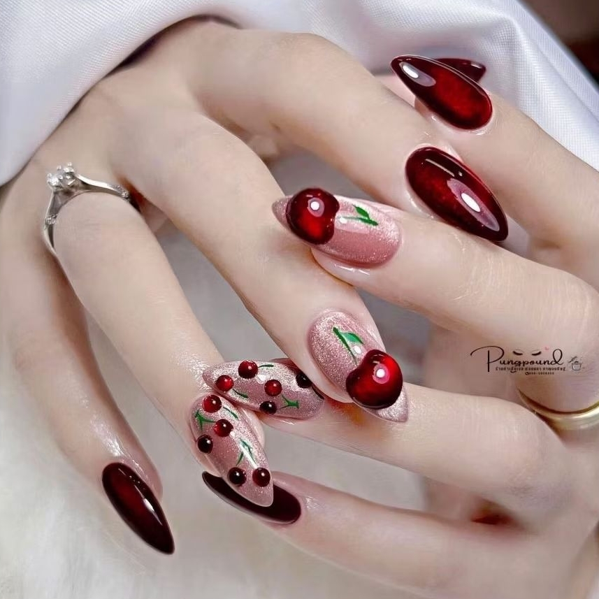 Kuku palsu|nail art kuku wedding simple