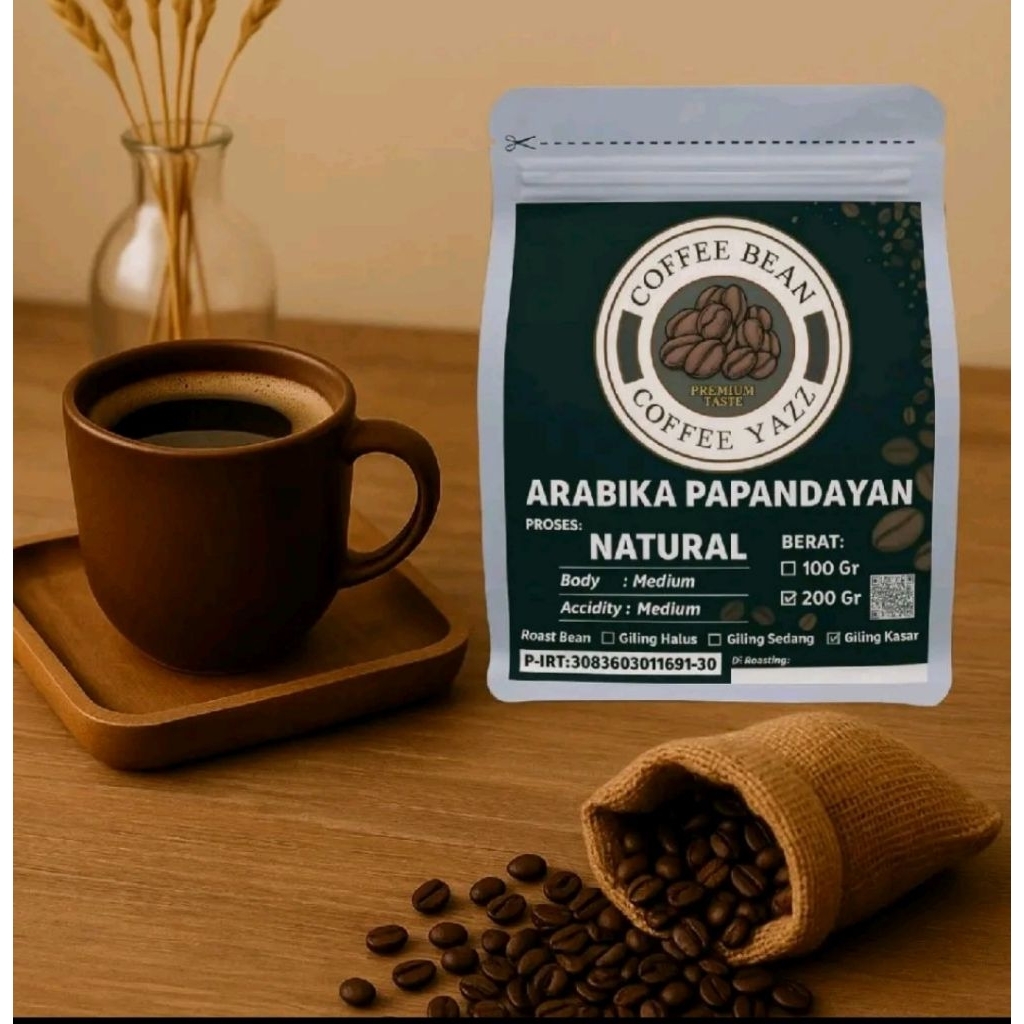 

Kopi Arabika NATURAL Papandayan Garut|| 100 Gram