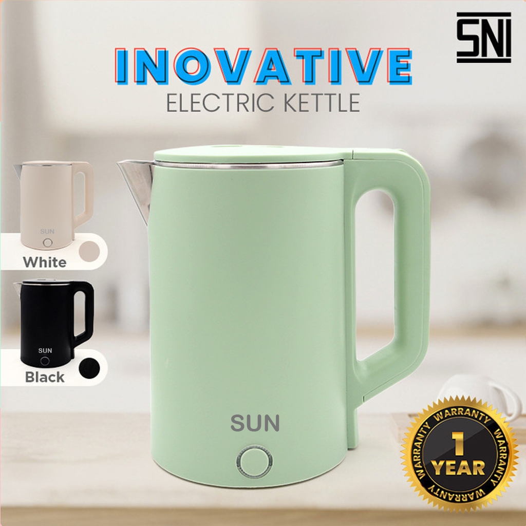 SEJAHTERA SELALU - Teko Listrik Pemanas Air Stainless/Electric Kettle SUN 2,3 Liter / Sun Teko Elekt
