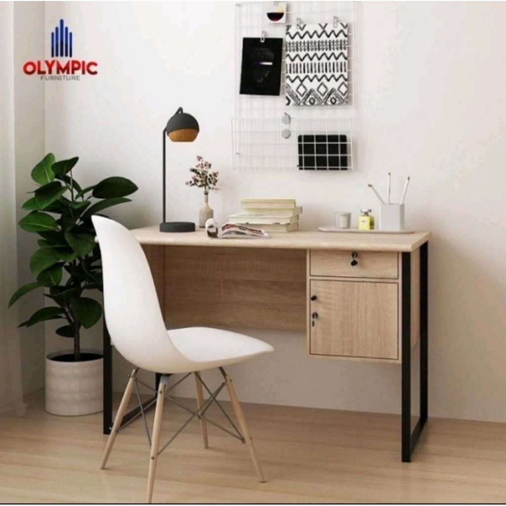 MEJA BELAJAR MINIMALIS / MEJA BELAJAR KAKI BESI / MTS TITAN