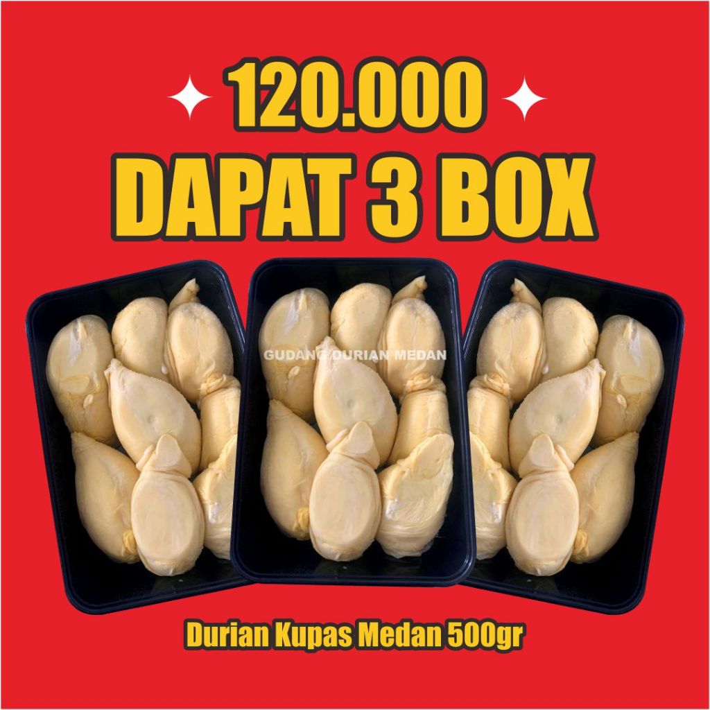 

Paket Promo Durian Kupas Medan 500gr