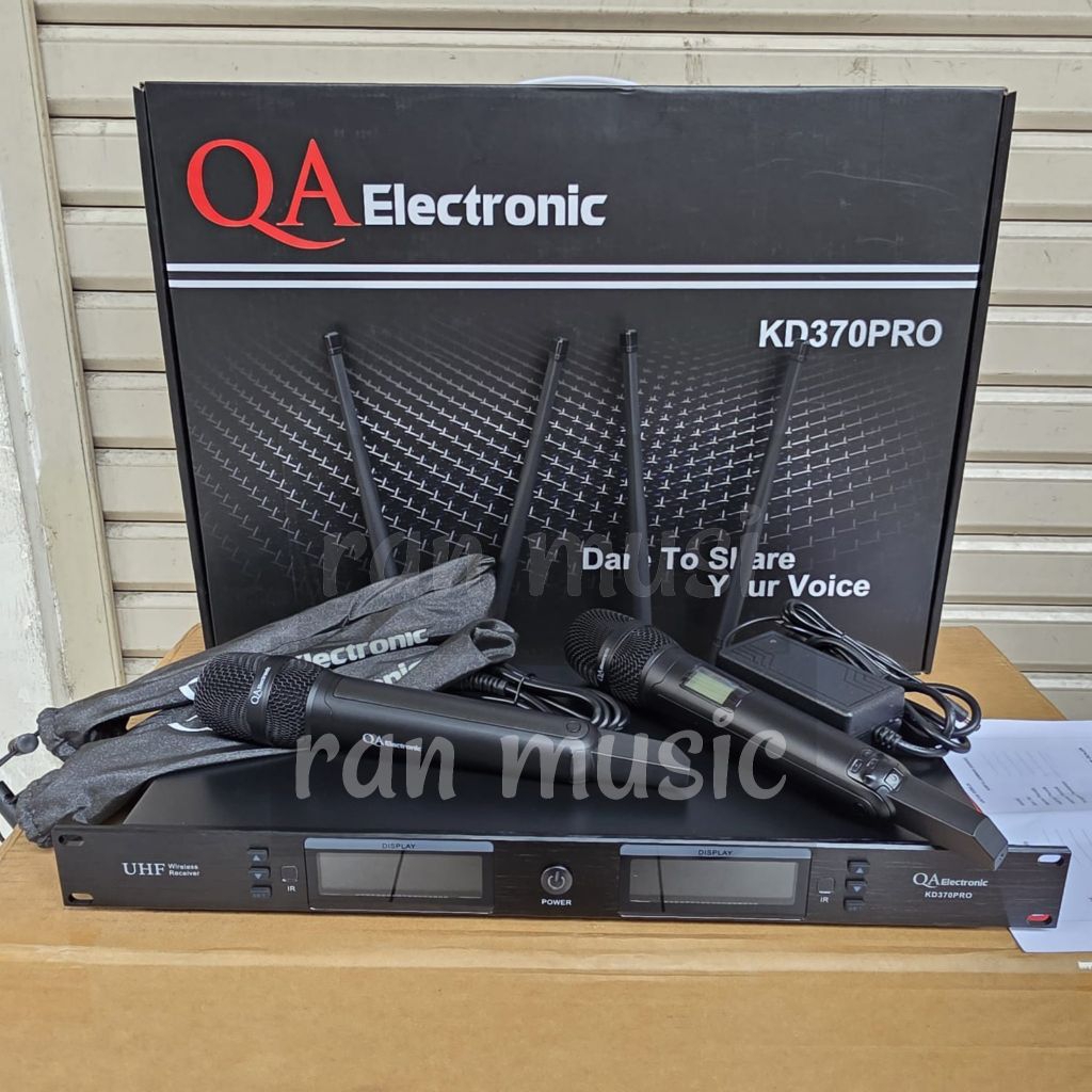 MIC WIRELESS QA ELECTRONIC KD370PRO HANDHELD KD 370 PRO