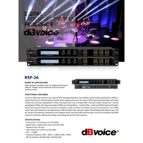 RSP-26 SPEAKER MANAGEMENT DBVOICE ORIGINAL / MANAGEMENT DLMS 2IN 6OUT