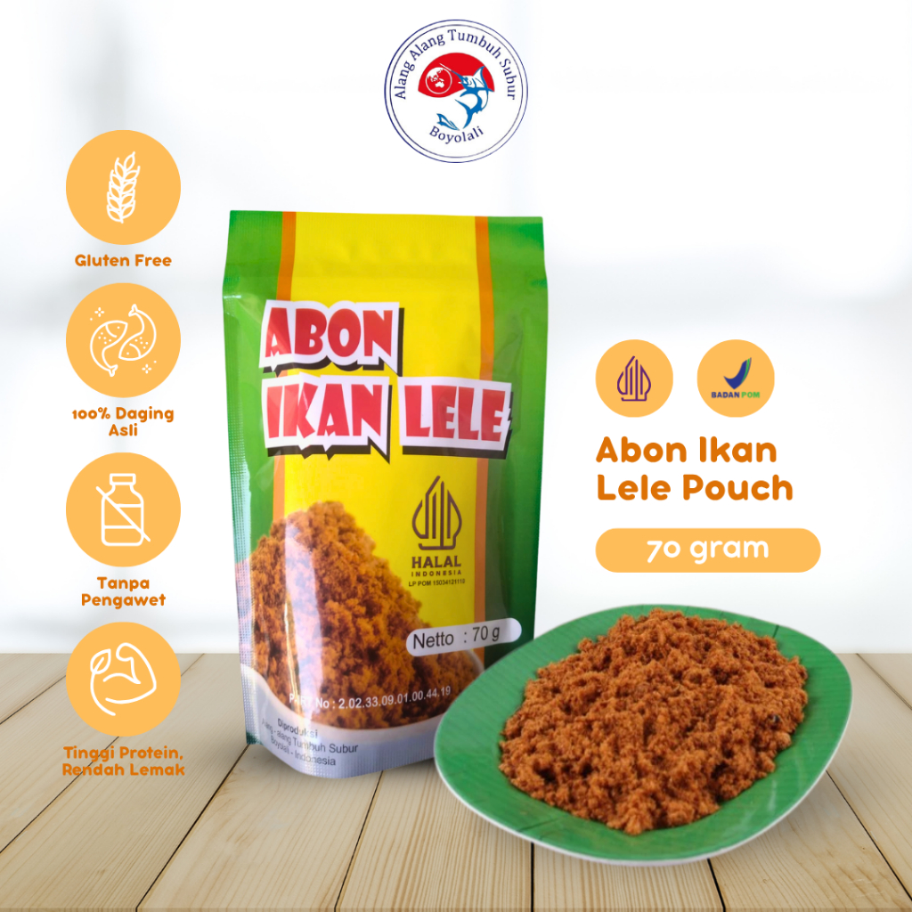 

Abon Ikan Lele Manis Pedas Gurih Lauk Siap Saji Homemade Pouch 70gr