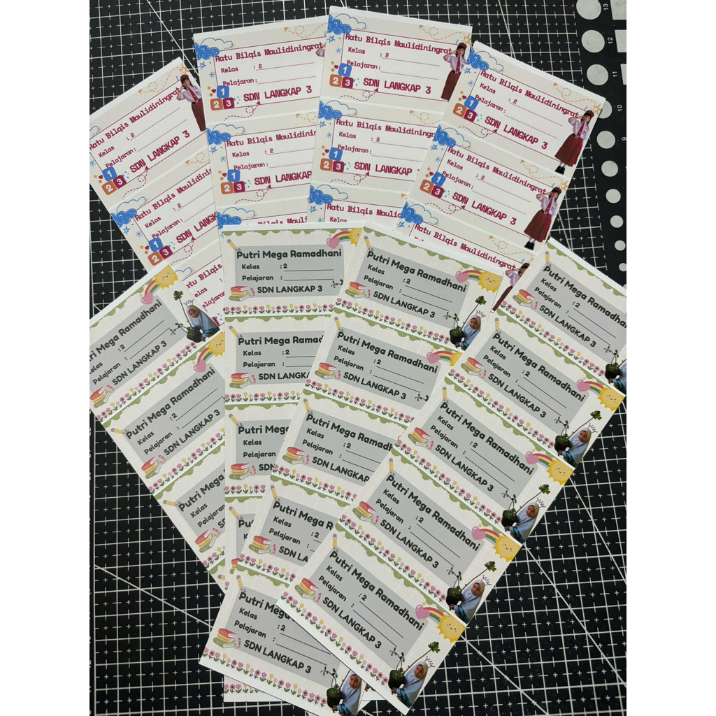 

Label Buku Pelajaran Anak